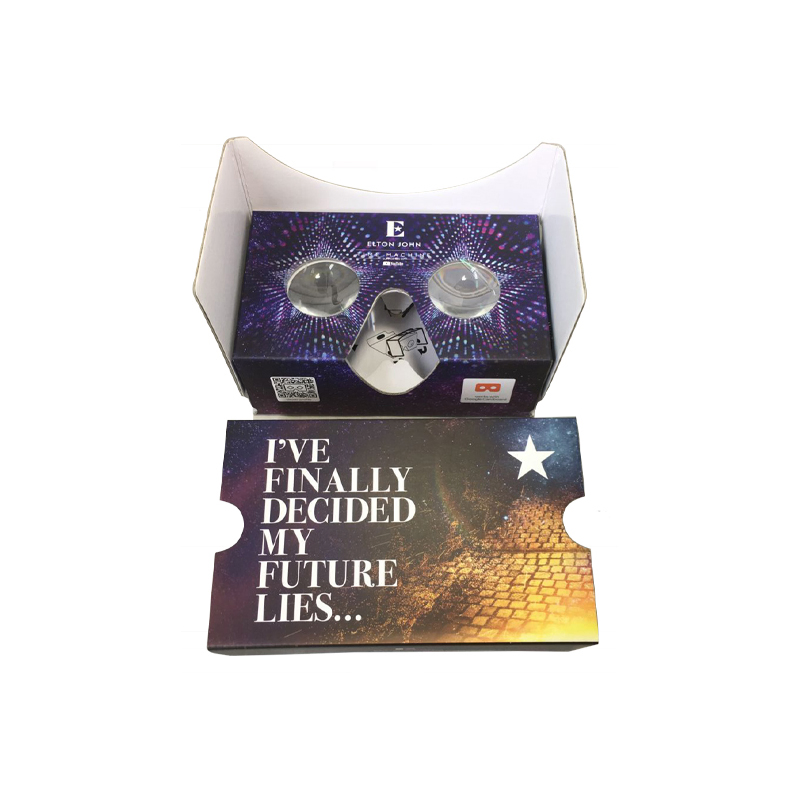 Cmyk Printing Branded 37mm Vr Cardboard Lens Google Cardboard Vr Viewer Cardboard Vr Headset 3D Video Glasses