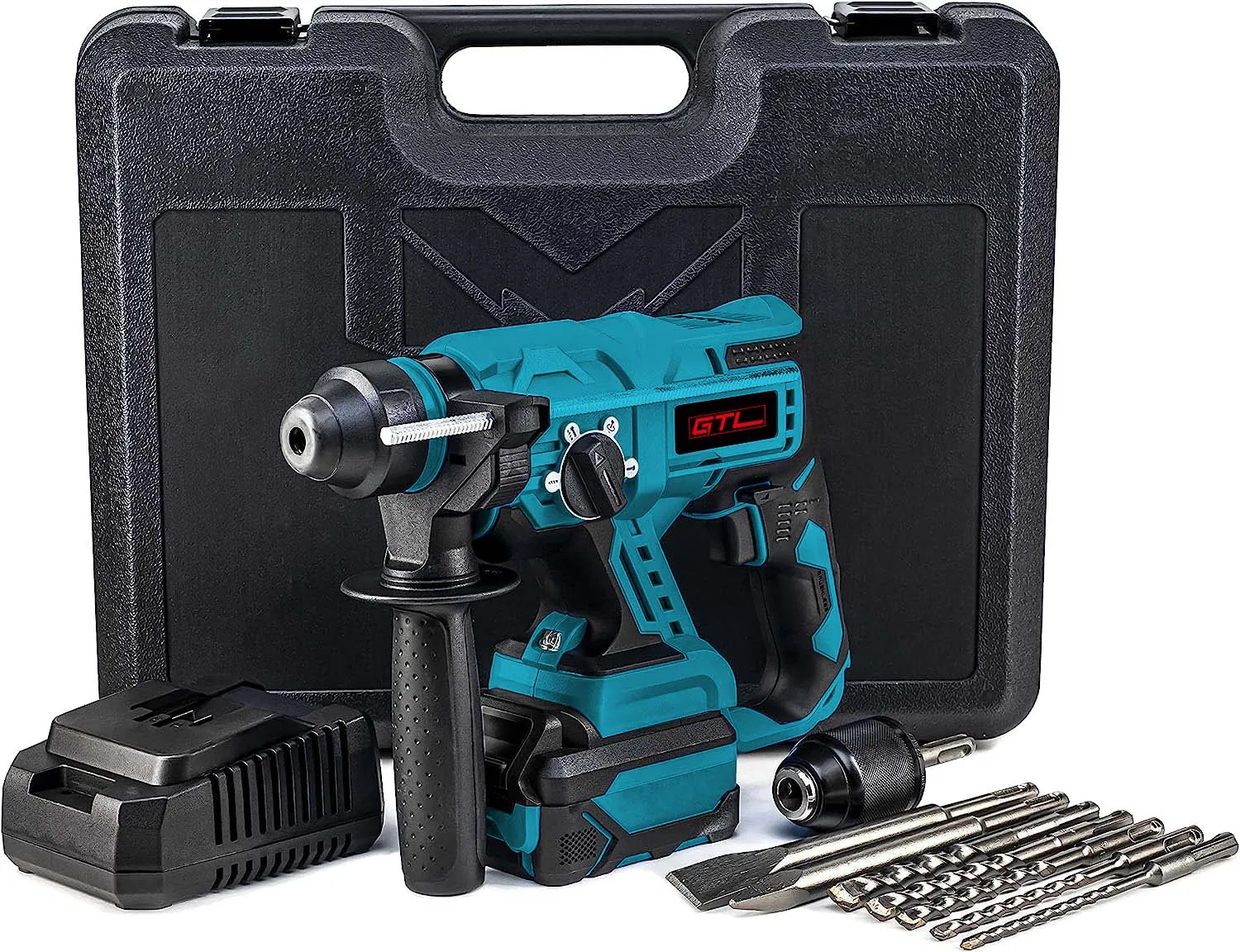 20V Brushless Cordless Hammer Drill Rotary Hammer with SDS Plus Chuck, Variable Speed