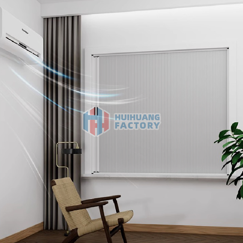 Sunshade and Mosquito Net Screen Window/Door with Pleated Mesh Blackout Honeycomb