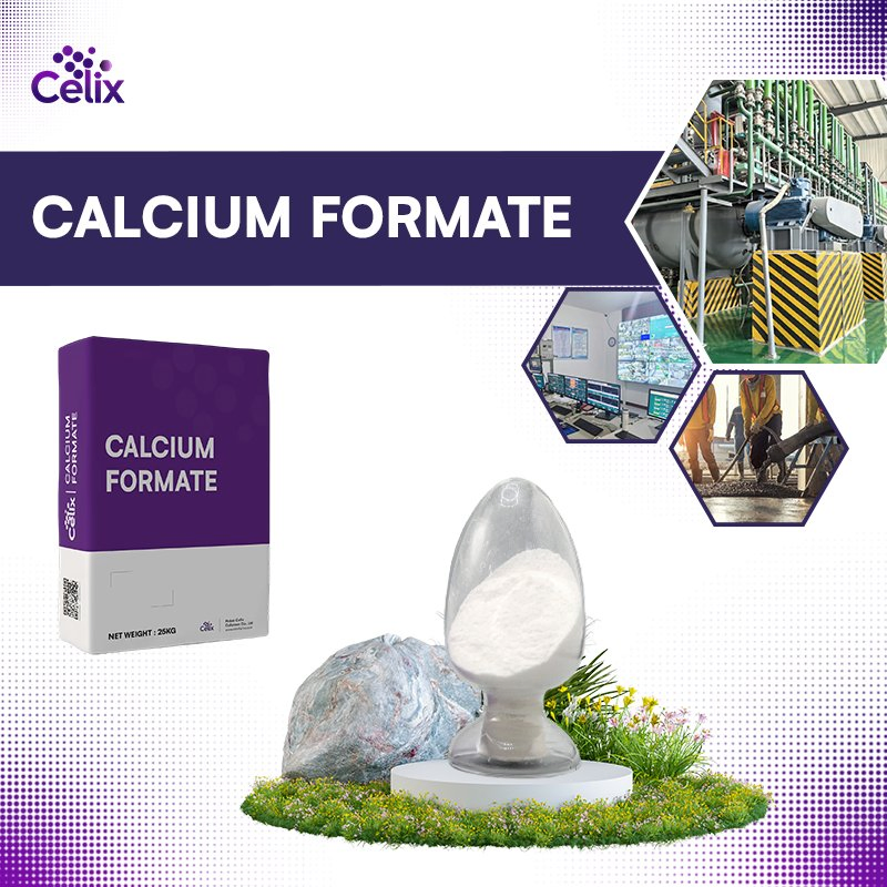Celix China Factory Calcium Formate White Powder CF-909 for Construction Industry