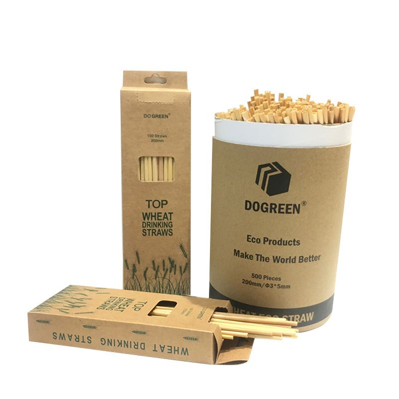 Degradable Wheat Straw Material Beverage Straw