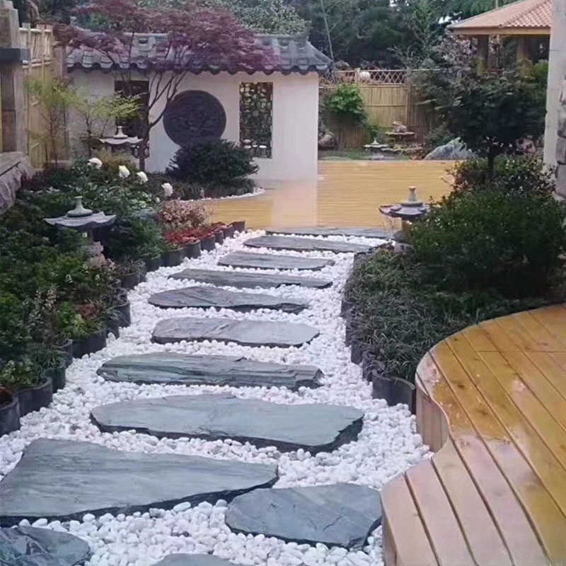 Colorful Natural Polished Honed Pebble Stone for Villa Garden Decoration Stone