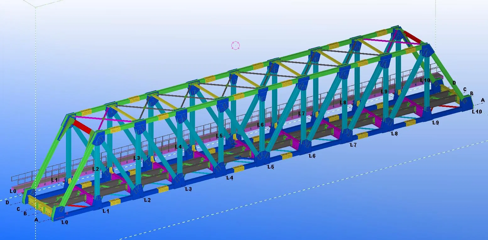 Steel Structure Prefab Truss Road Bridge/Railway Bridge/Steel Box Girder Bridge/