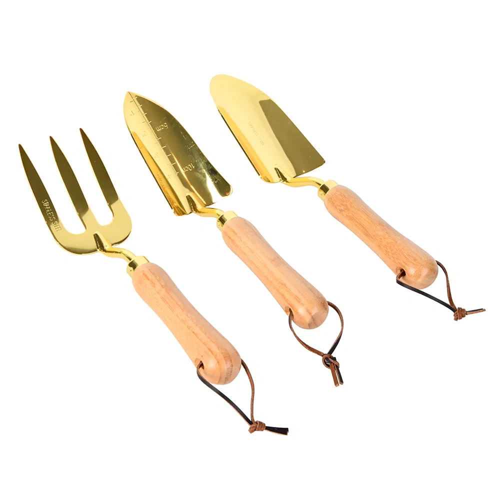 Customized High Hardness Stainless Steel Hand Tools Garden Shovel/Spatula/Fork with Wooden Handle for Yard