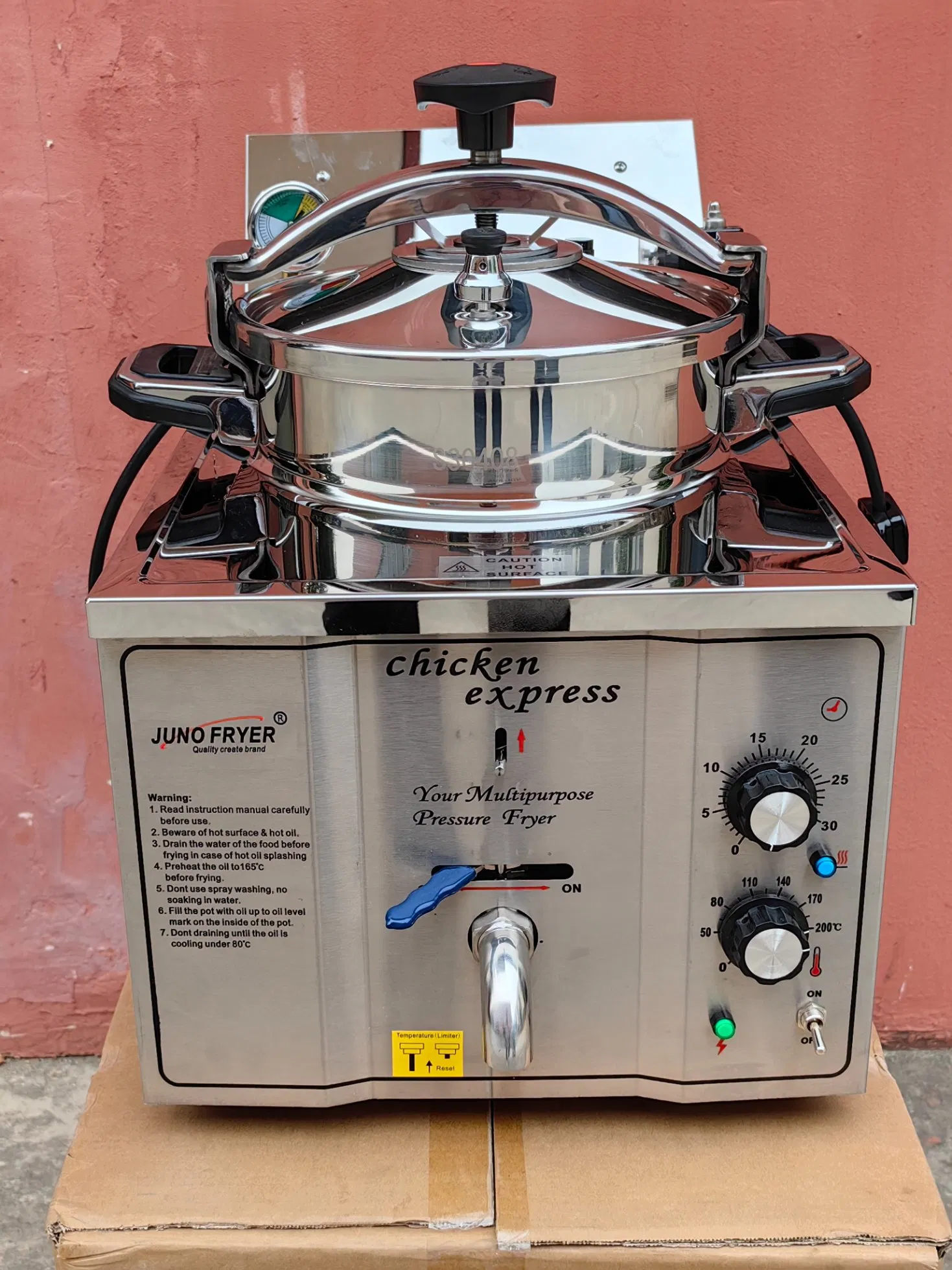 Commercial Small Counter Top Table Top Oil Fried Home Pressure Fryer