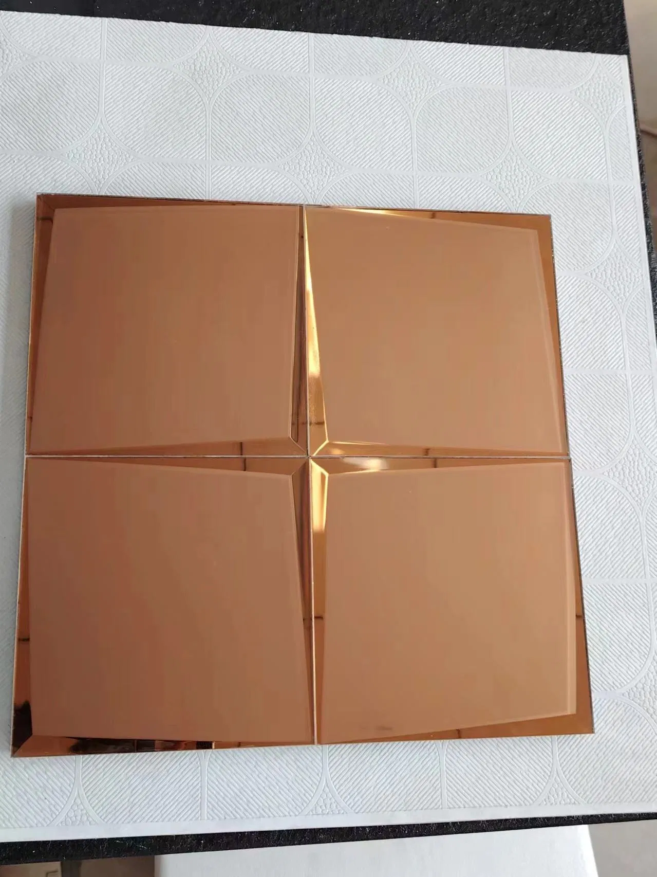 Beautiful Glass Mosaics From China Flat Solid Structure for Building Decoration
