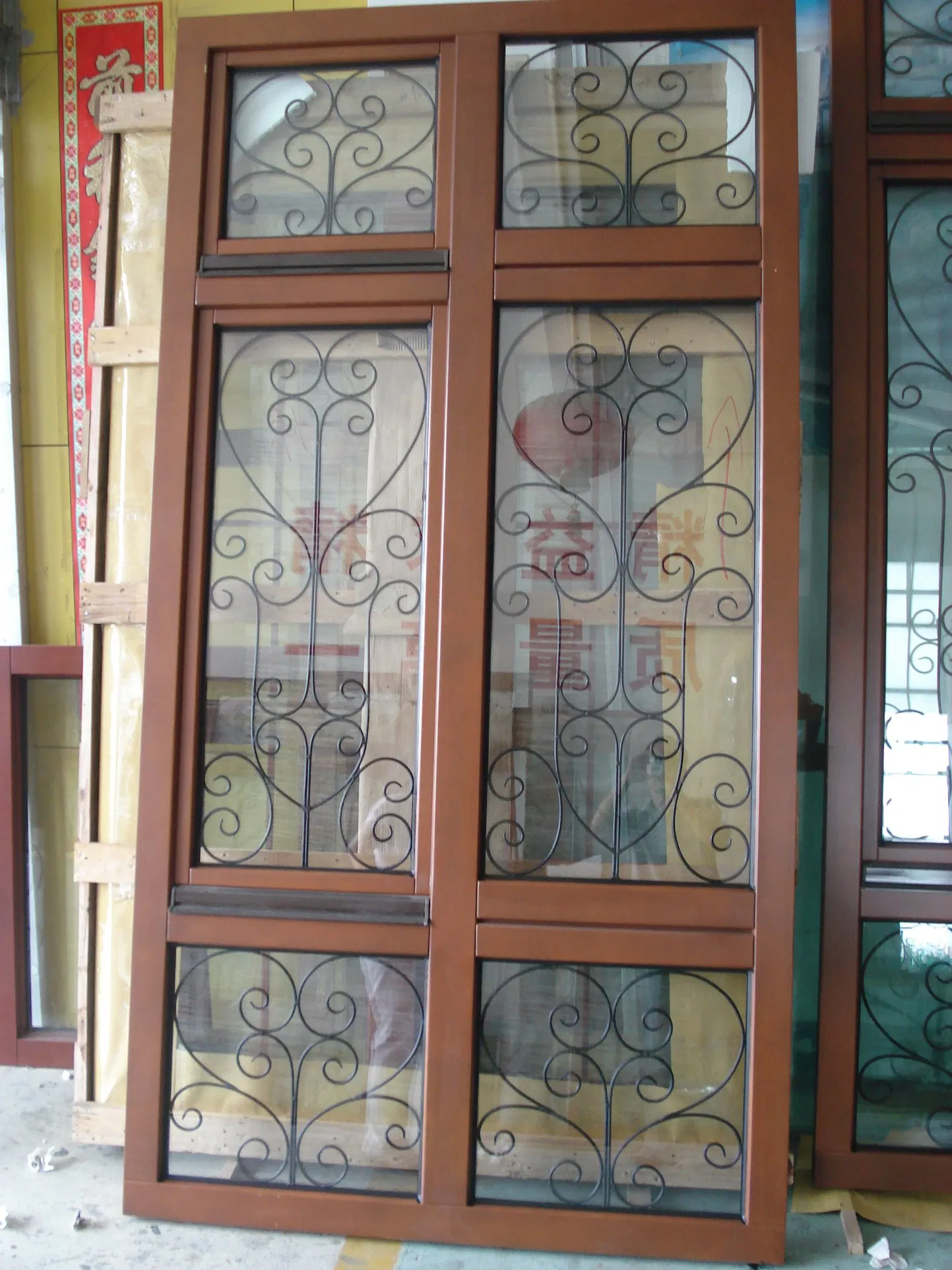  Double/Single Panel Tempered Glass Solid Wooden Casement Window