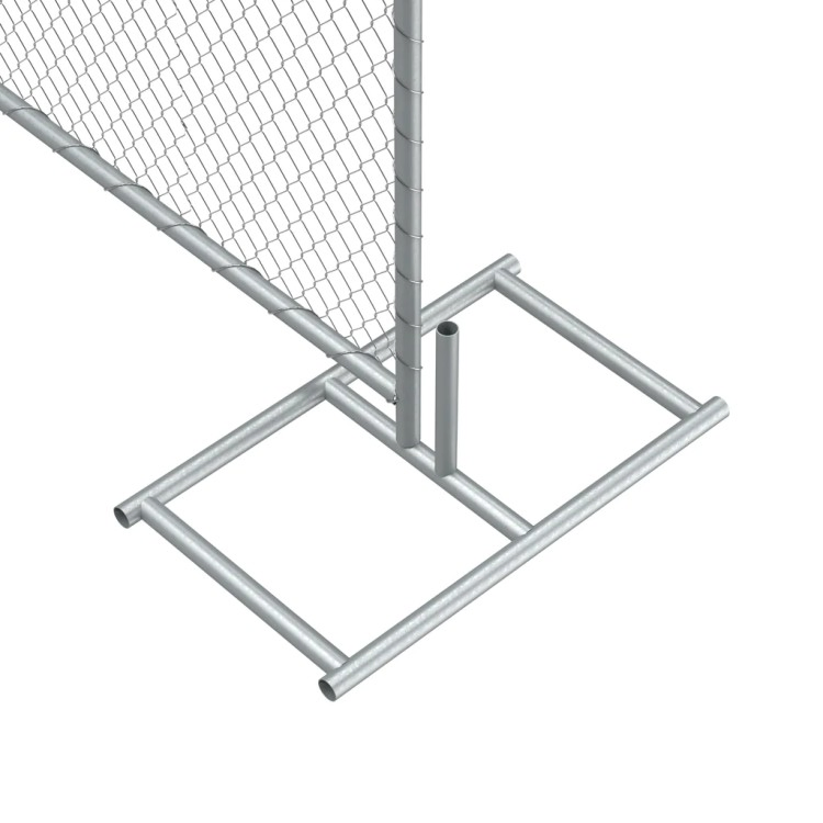 Chain Link Fence Panel Temporary Mobile Fence with Metal Feet America Market/Galvanized Temporary Fence/Fence Pancel/Chain Link Temporary Fence