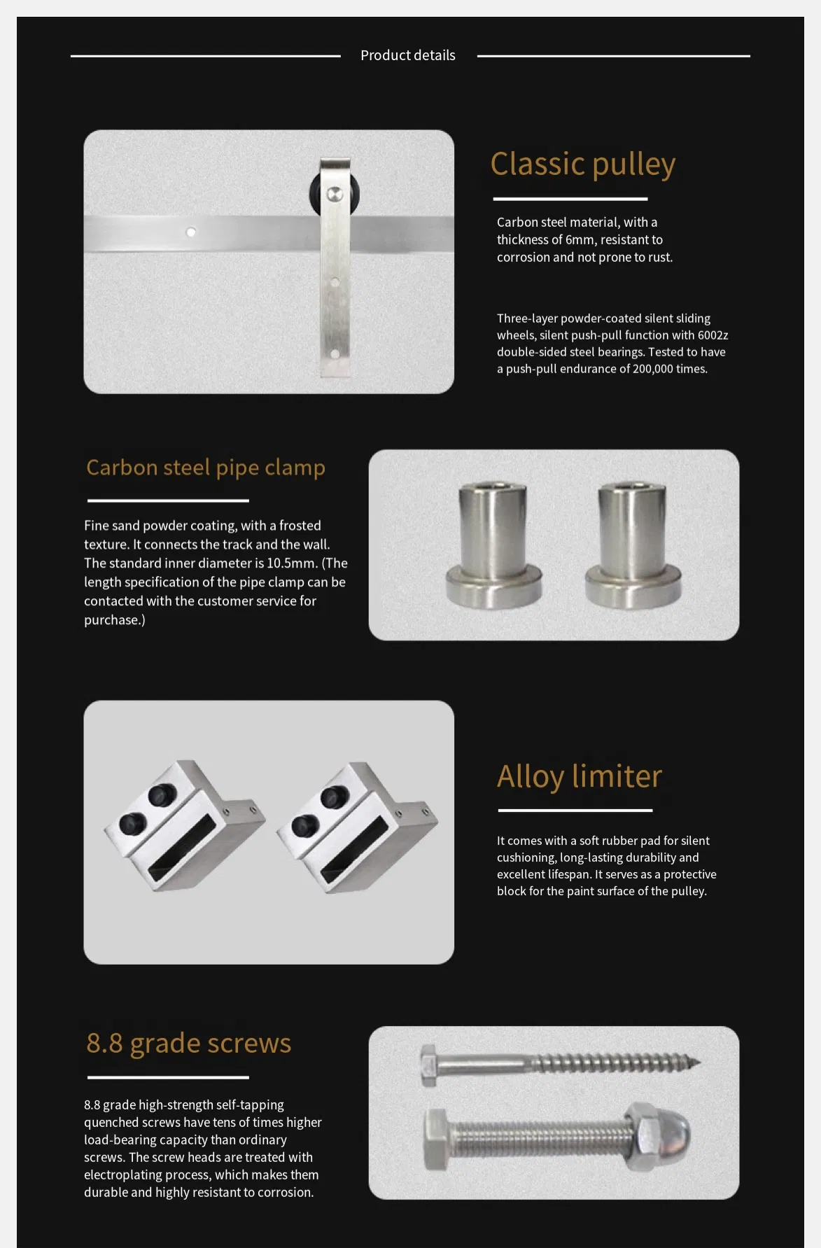 Silent Suspension Pulley Door