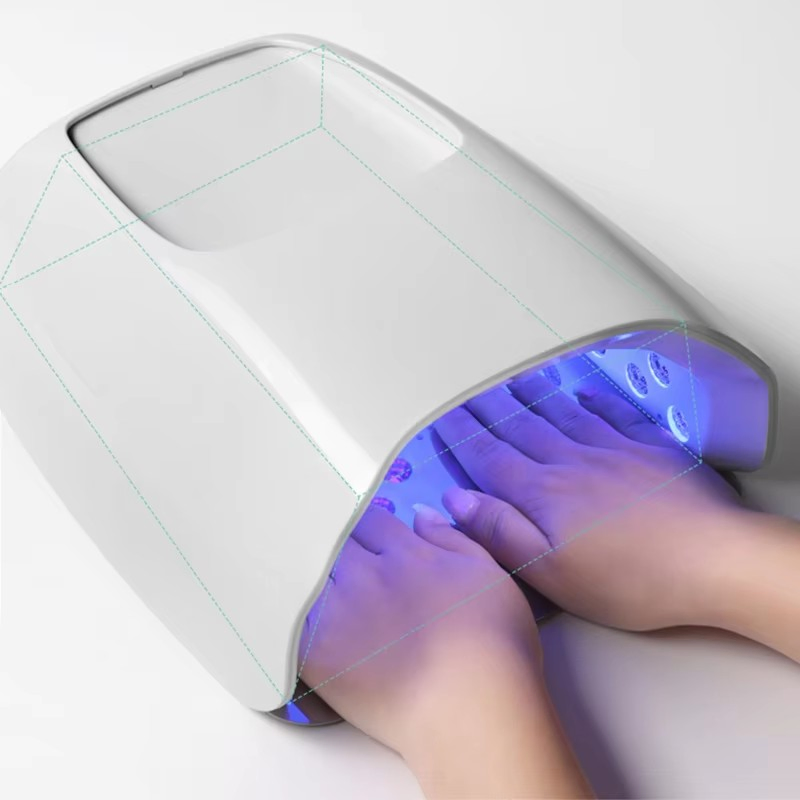 126W Dual LED Light Source 180 Degree UV Nail Dryer No Dead-Zone