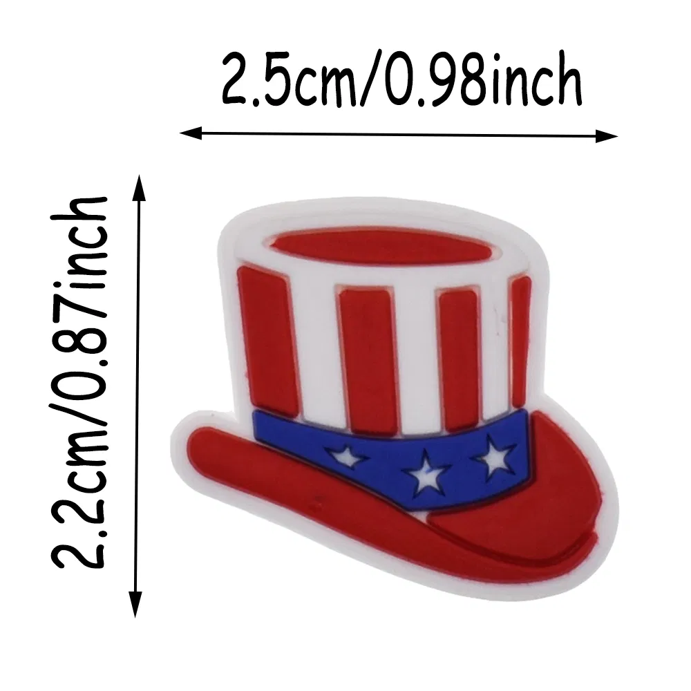Wholesale American PVC Rubber Straw Topper Custom Heart Shaped Star Shaped and American Flag Shaped Straw Covers