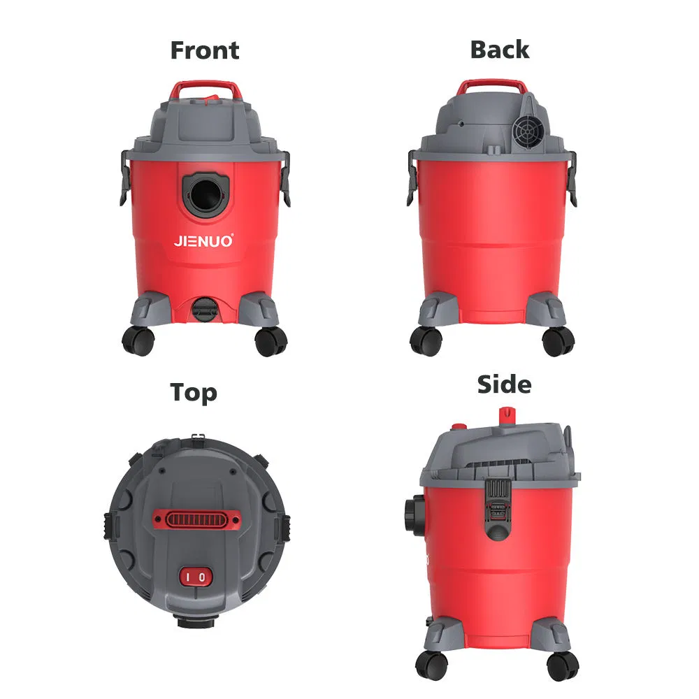 High Power Durable PP Plastic Tank Wet and Dry Industrial Vacuum Cleaner for Floor Care
