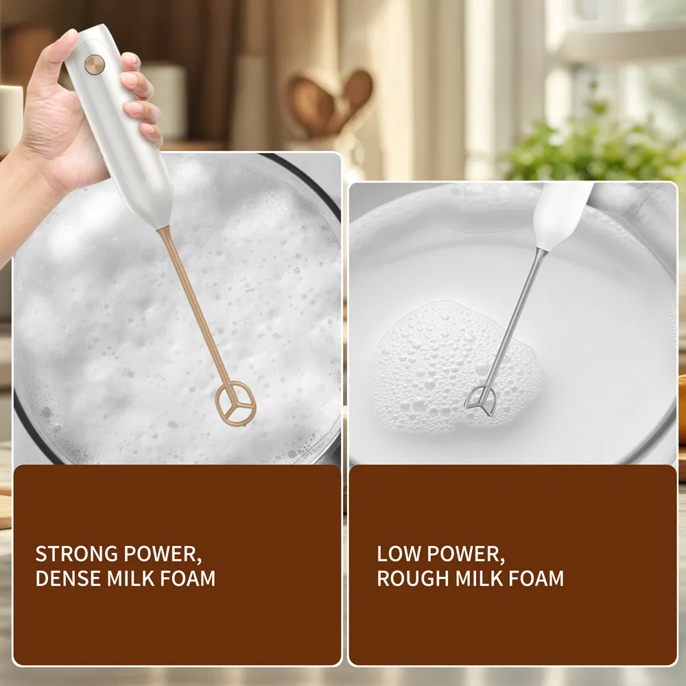 Automatic Milk Frother White Nobel Electric Whisk Foam Maker