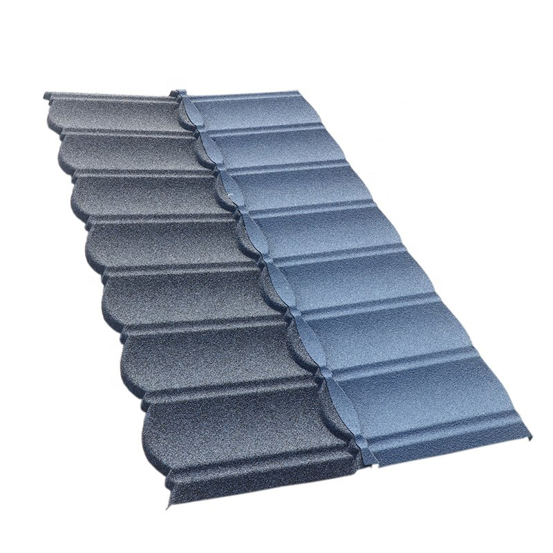 Premium Aluminium-Zinc Stone Coated Roofing Sheet for Villas Shingle Tile Decra