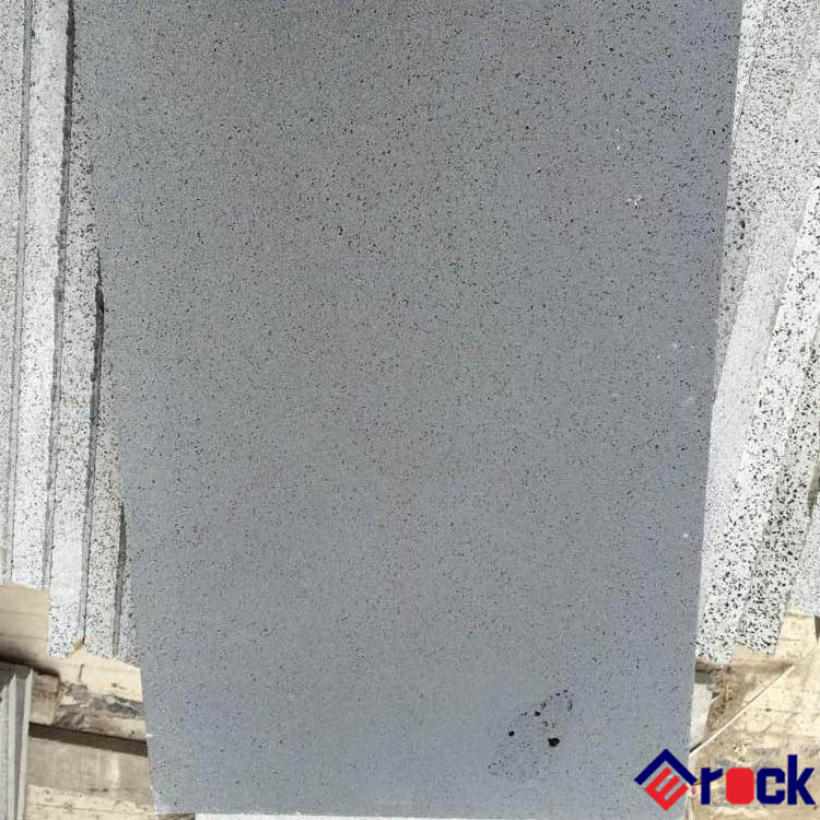 Honed Lava Stone Black Grey Basalt Stone Tiles for Indoor and Outdoor Pavers