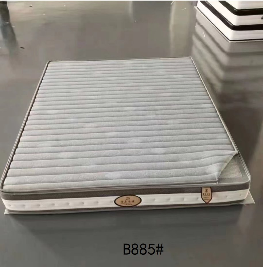 Home Furniture Luxury Natural Latex Euro Top Double Queen King Size Pocket Spring Foam Mattress Bedroom