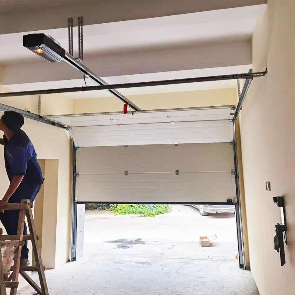 Sectional Garage Door Aluminum Electric Overhead Sliding Gate Roll up Door