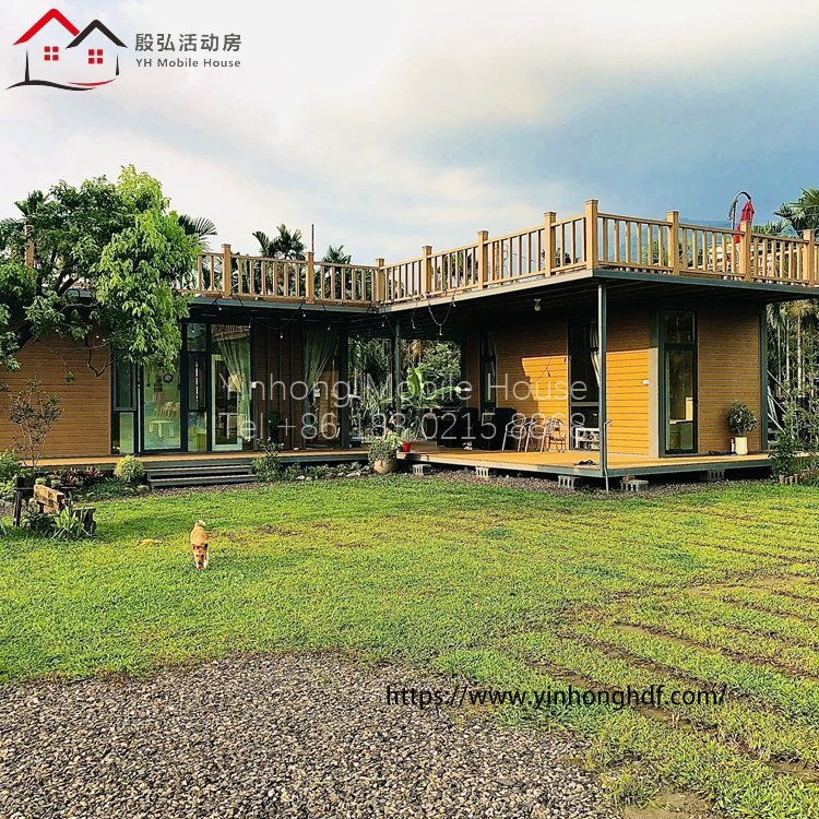 ISO CE BV Certificated Mobile Modern Prefabricated Economic Light Steel Structure Portable Cabin Villa