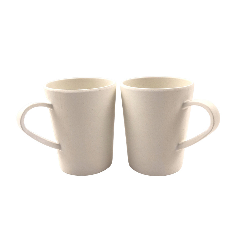 Biodegradable Bamboo Fiber Handle Cup Processing Custom Creative Milk Cup Thick Office Creative Gift Cups