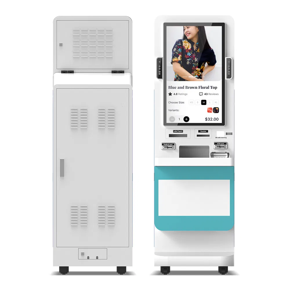 23.6 Inch 24inch 32inch Touch Screen Scan Qr Code POS Payment Self Food Order Service Kiosk