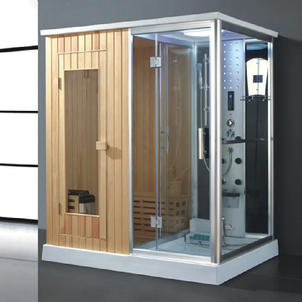 New Style Complete Enclosed Massage Sauna Shower Room Indoor Steam and Sauna Combined