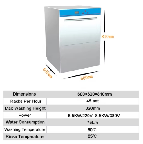 Commercial Ultrasonic Dishwasher Automatic Smart for Restaurant Hotel Kitchen
