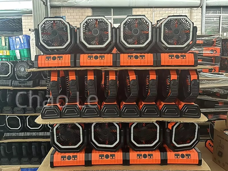 Double Motor 20000mAh Tent Fishing Travel Portable Rechargeable Outdoor Camping Fan