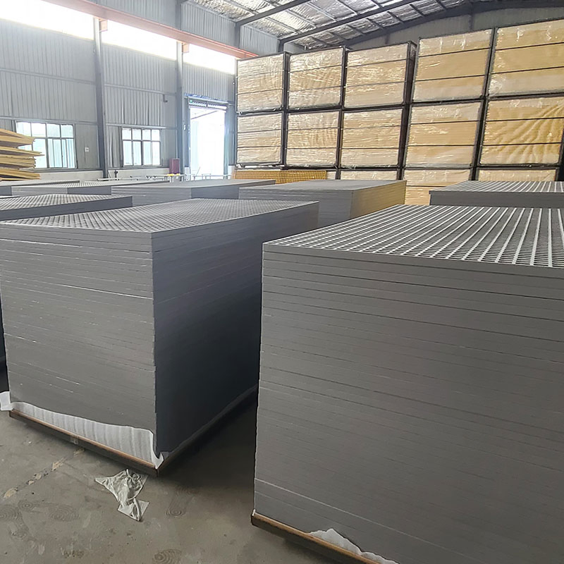 FRP Grating Sheets China Production Customized Size UV Resistant Corrosion Proof Flooring Solution Marine Deck Drainage Cover