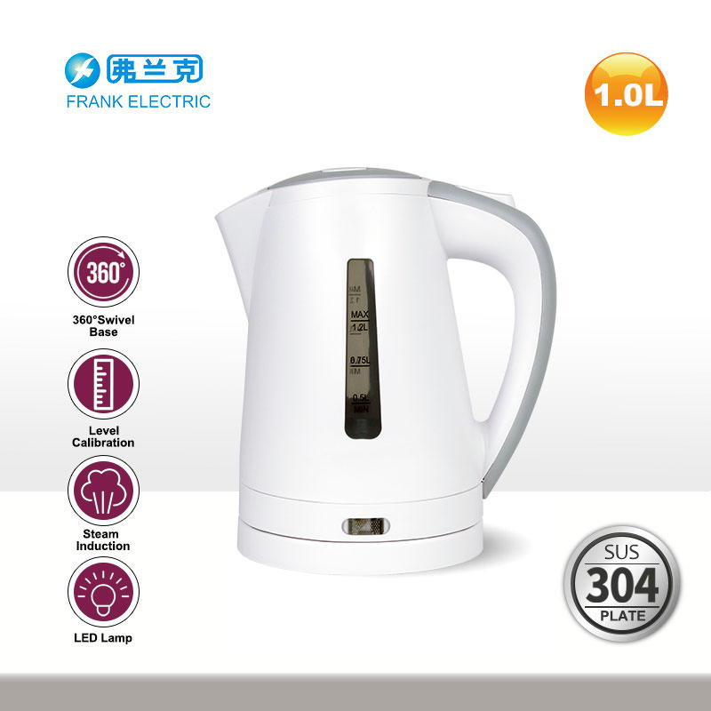 PP Electric Kettle 1.0L with Matt Finish Surface