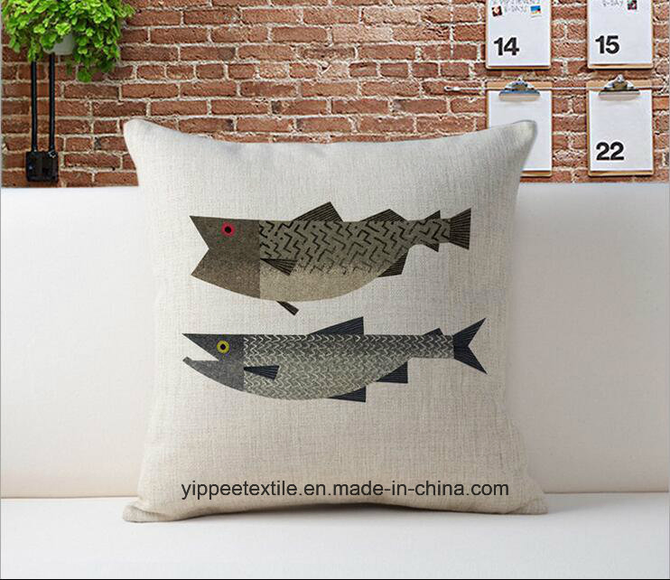 Декоративная подушка с печатью 45x45 см