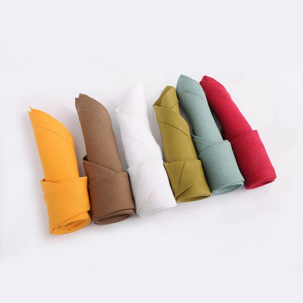 Hot Sale Table Napkin Dinner for Hotel Pure Linen Napkin for Banquet