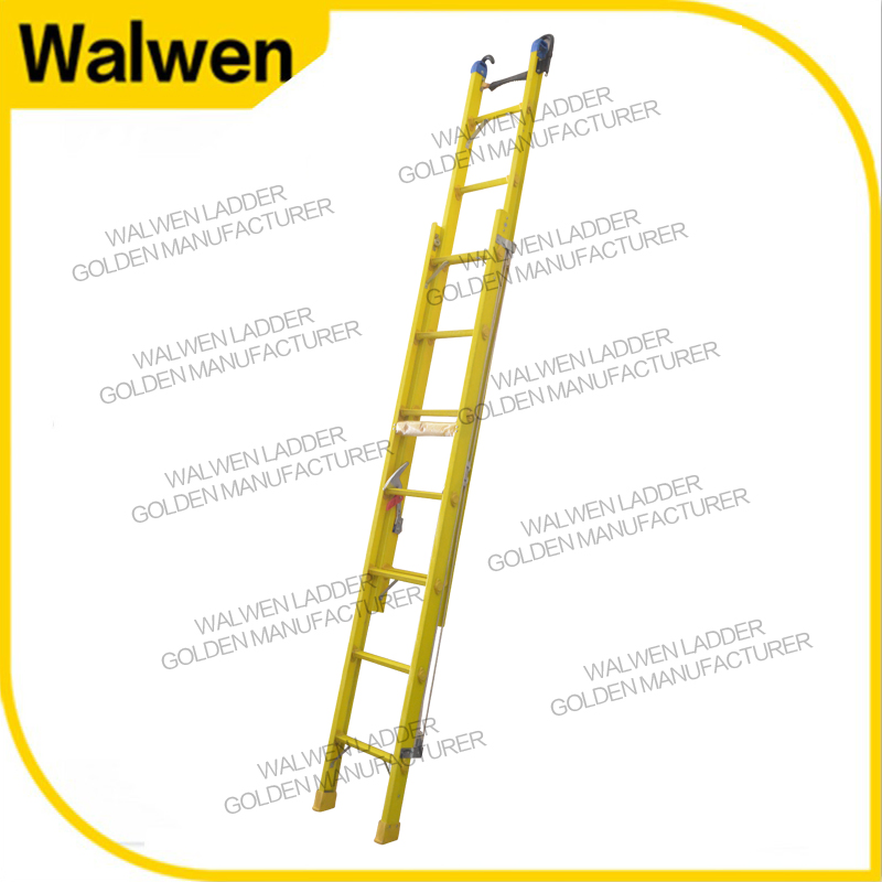 Made in China Safety Use Entire Fiberglass Fully Insulated Extension Ladder