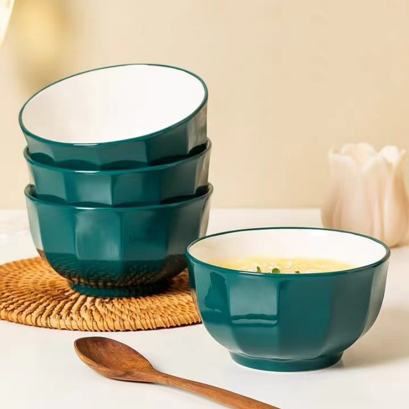 Food Bowl Salad Color Glaze 5"5.5"6"Porcelainware Stoneware Ceramics Tableware