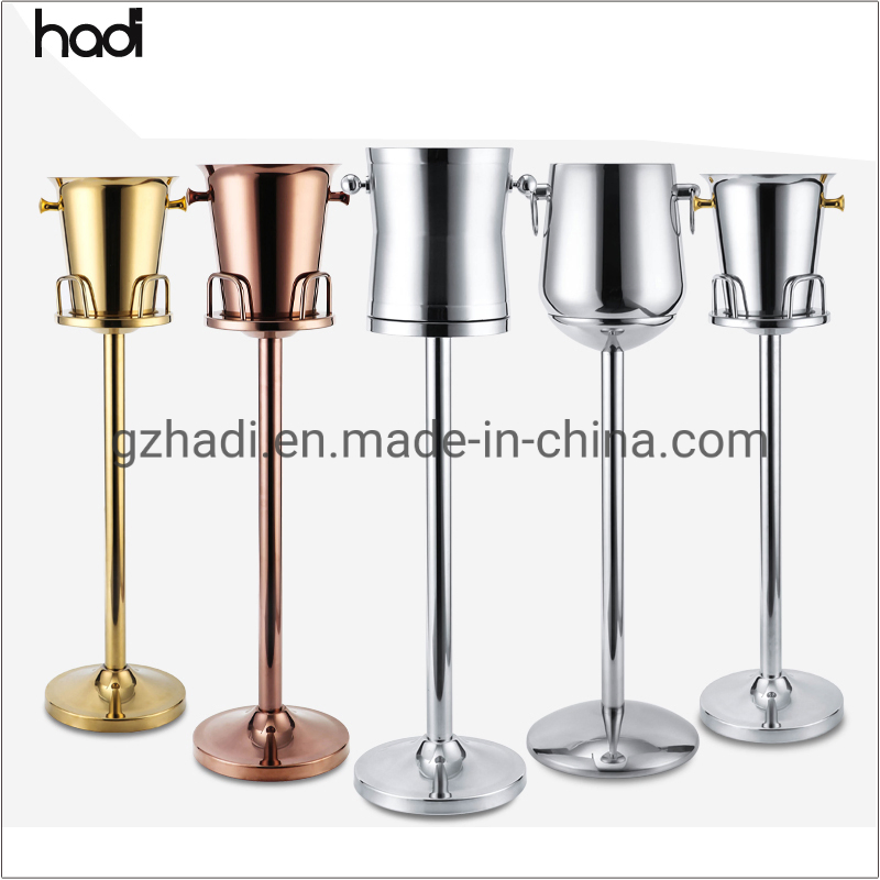 Cafetera Arabe Restaurant Server Draught Beer Table Top Buffet Fruit Juice Coolers Cooper Silver Metal Stainless Steel Ice Bucket with Stand