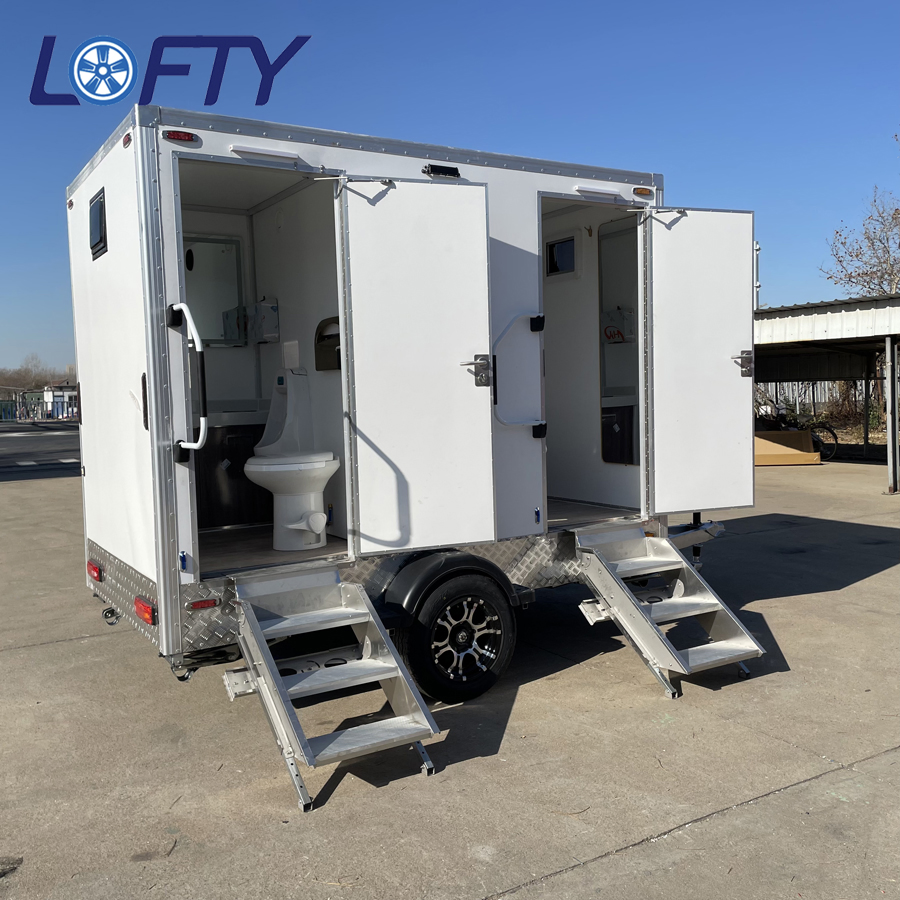 Public Toilet Portable Trailer Toilet Accessible VIP Toilet Trailer