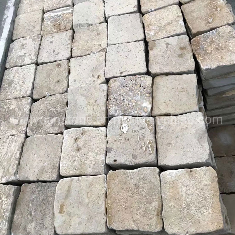 Tumbled Finish Yellow Beige Culture Stone, Limestone Stack Stone Veneer