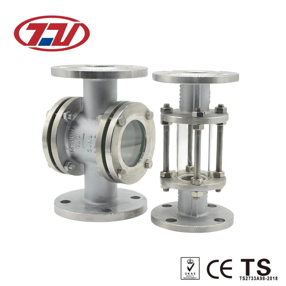 Stainless Steel High Temperature Resistant Double Window Flange Sight Glass