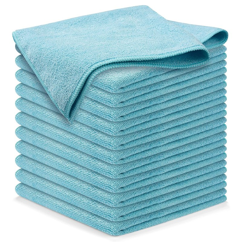 300GSM 40*40cm Overlock Warp-Knitted Microfiber Towel for Car Cleaning, Car Wash, Wiping Glass and Seat, Auto Detailing, Drying