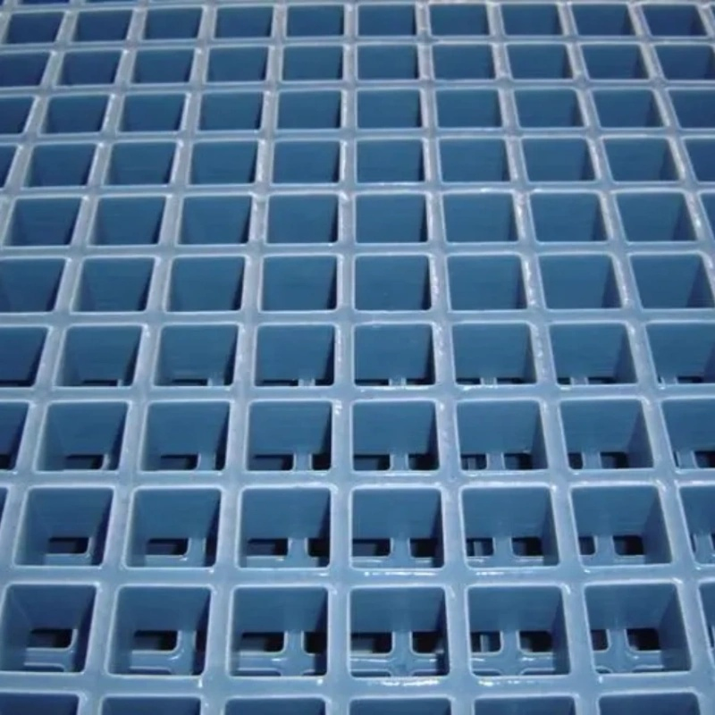 FRP Molded Grilles Glass Fiber GRP Concave Grating for Walkway