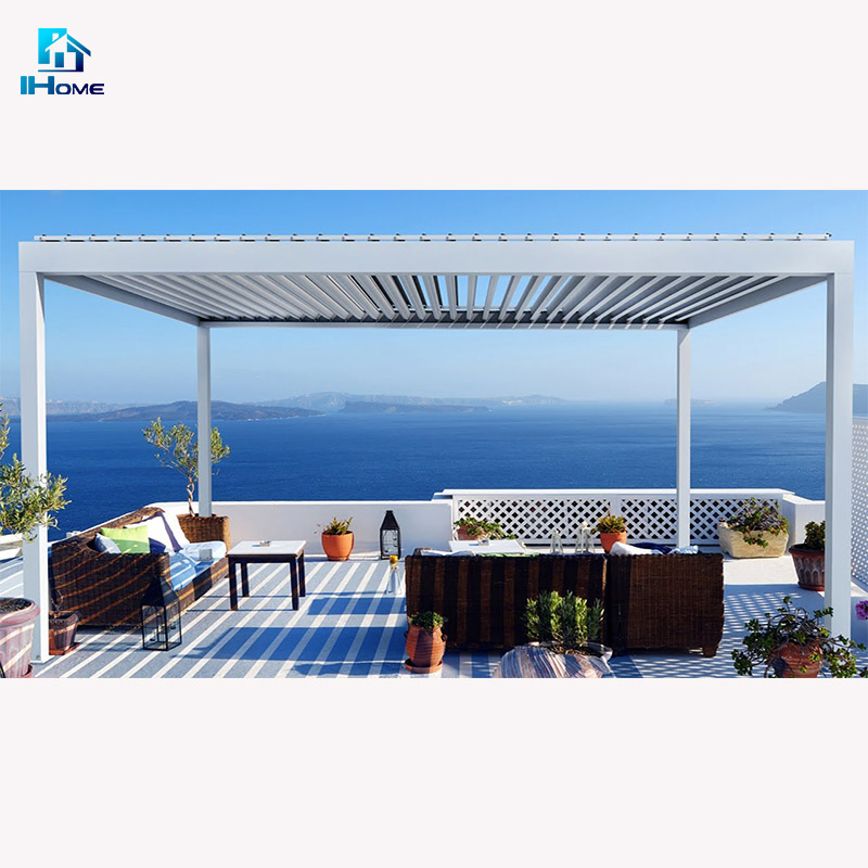 Waterproof Roof System Kits Outdoor Gazebo Garden Aluminium Pergola