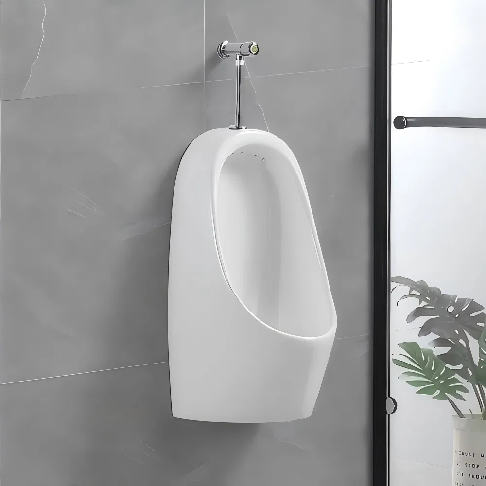 Luxury Sanitary Wares Ceramic Auto Flushing Sensor White Color Urinal Toilet