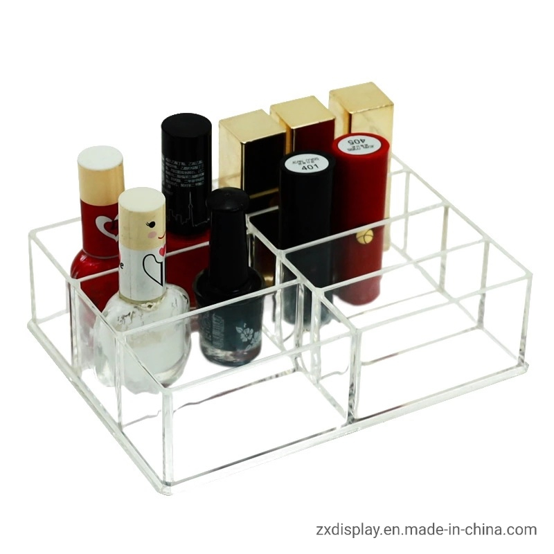 Acrylic Plastic Makeup Organizer for Nail Polish Cosmetics Storage