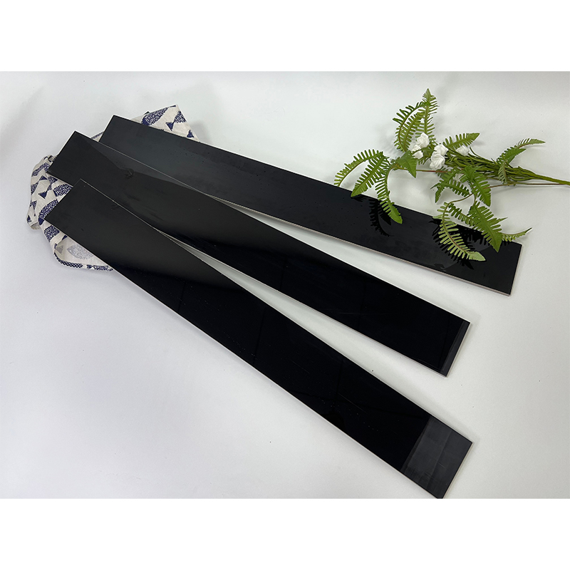 Elegant Pure Black Glossy Porcelain Skirting Tiles for Modern Rooms