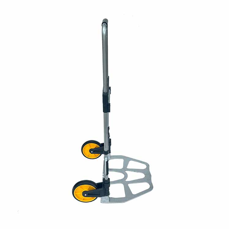2025 Hot Sale 120kgs Steel Hand Trolley with Two Wheels Can Foldable Cost-Effective Type Platform Folding Hand Truck