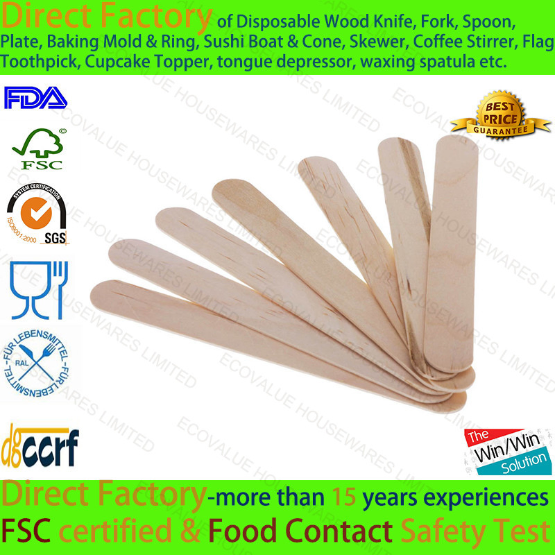 Beauty Use Wood Stick for Waxing