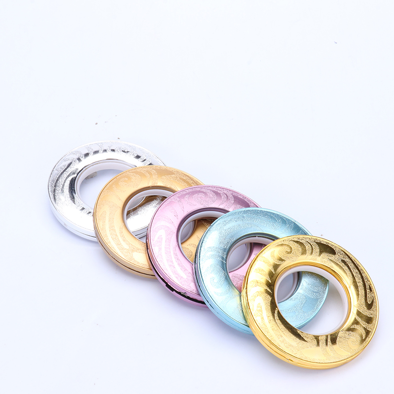 Production Wholesale Curtain Accessories Colorful Wear Durable Plastic Curtain Ring Eyelet