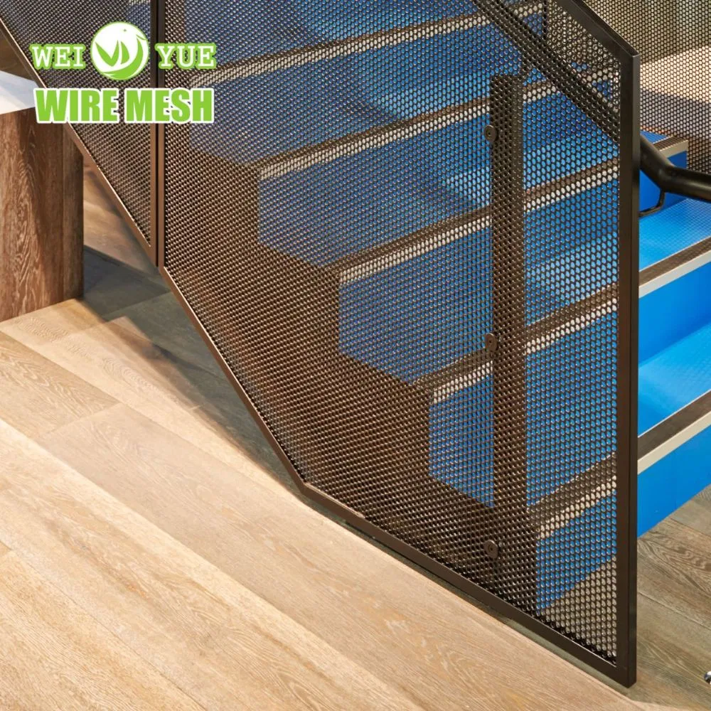 Hot Selling Round Slot Hexagonal Perforated Aluminum Wire Metal Mesh Sheet for Construction Decoration Engineering