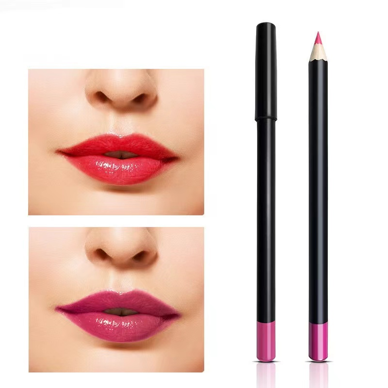 Wholesale 12 Colors Lip Liner Pencil Private Label Matte Lipliner Pencil