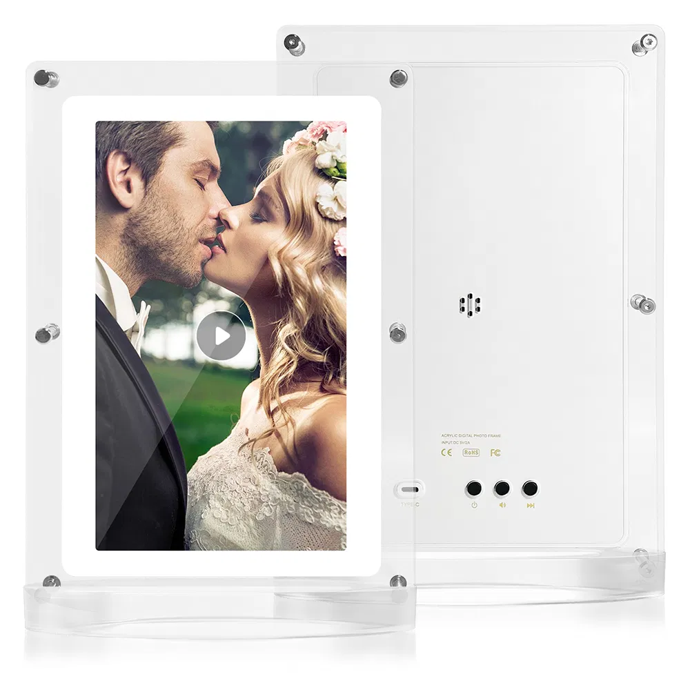Artistic LCD Digital Photo Frame with Media Player 10.1 Inches