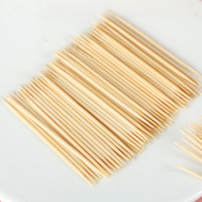 Bamboo Tooth Pick in Stock Double Pointed Eco-Friendly Disposable Bamboo Toothpick